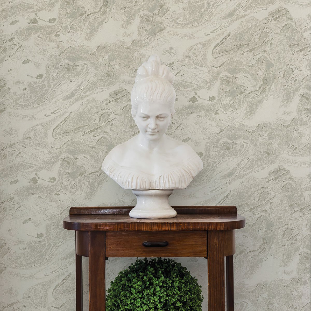 Reyne Taupe Marble  Wallpaper