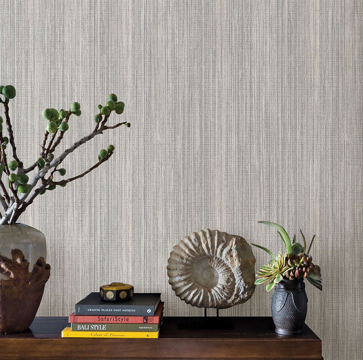 Audrey Taupe Texture Wallpaper