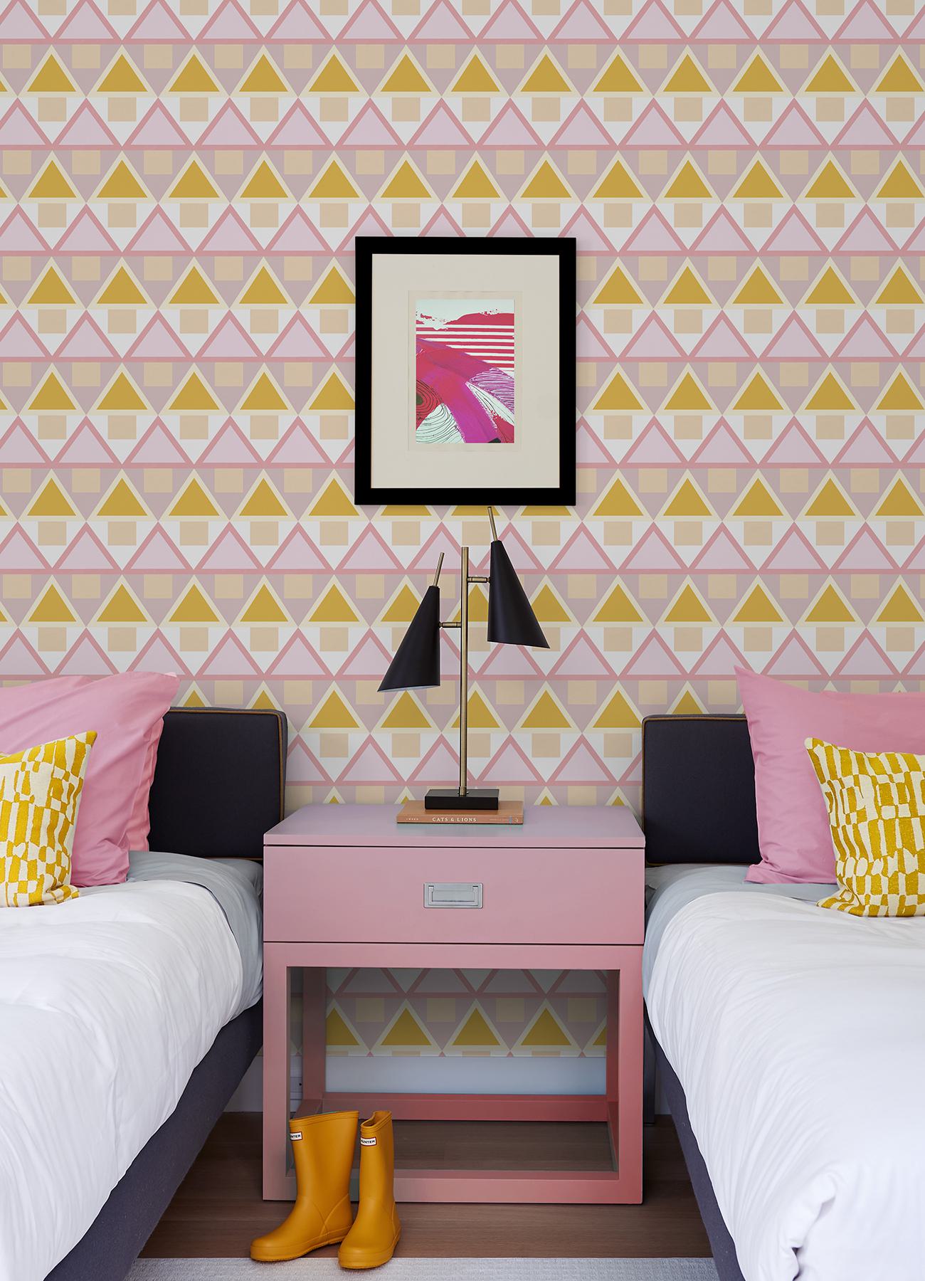 Pink Madaket Geometric Peel & Stick Wallpaper