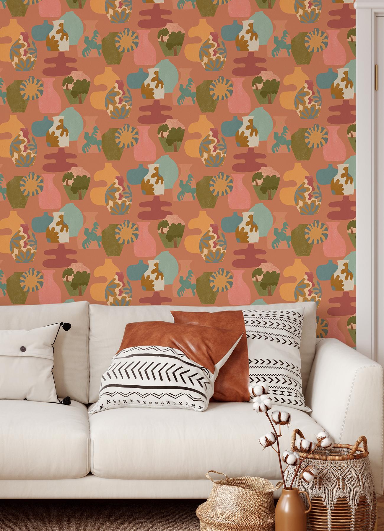 Alja Horvat Peel and Stick Wallpaper by NuWallpaper and Brewster
