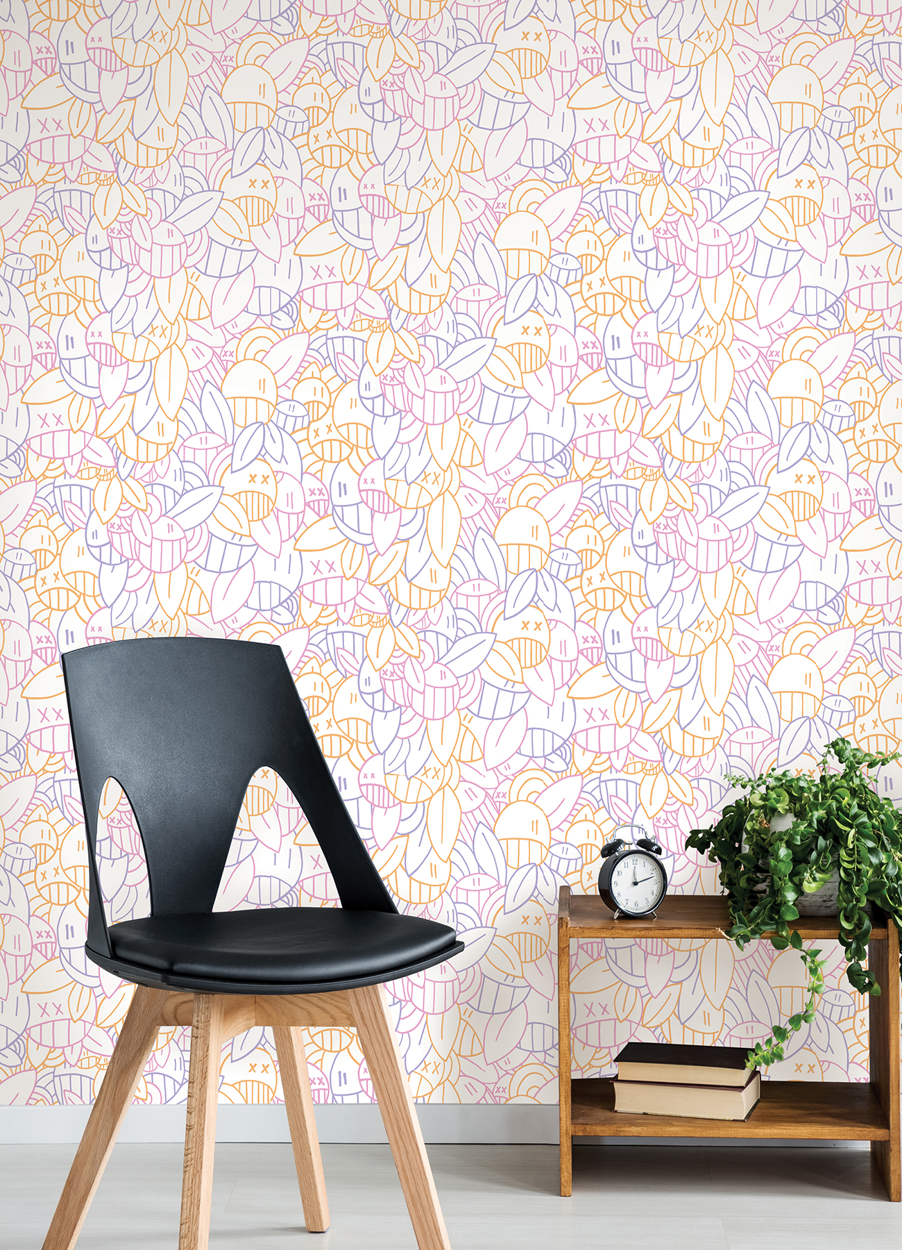 Multi Warm Floral Sequence Peel & Stick Wallpaper