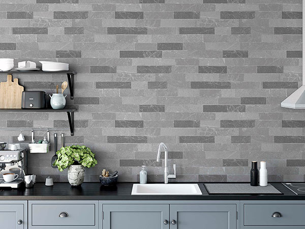 Mortimer Grey Brick Wallpaper