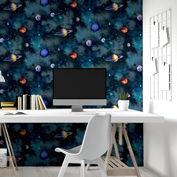 Albert Blue Cosmos Wallpaper