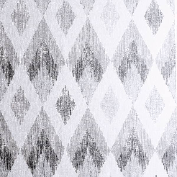 Fitzgerald Grey Ikat Diamond Wallpaper