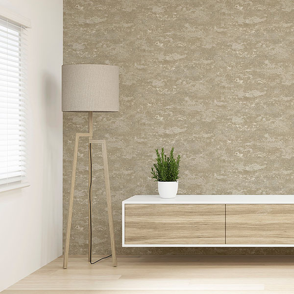 Mercer Neutral Patina Wallpaper