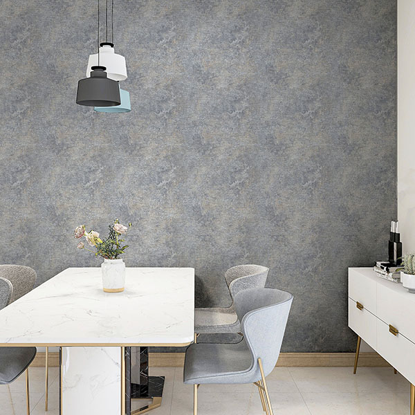 Gideon Light Grey Distressed Wallpaper