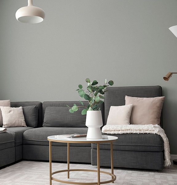 Monty Grey Faux Fabric Wallpaper