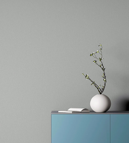 Monty Grey Faux Fabric Wallpaper