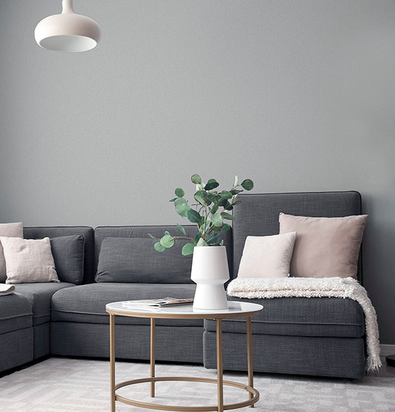 Monty Grey Faux Fabric Wallpaper