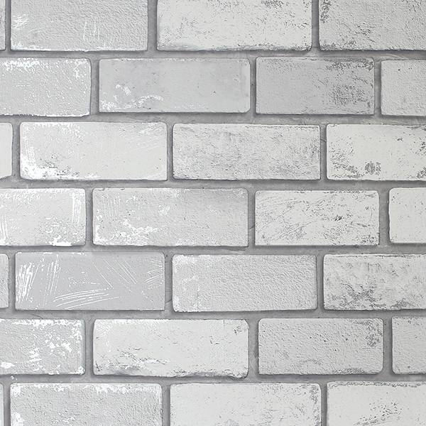 Myron Dove Metallic Brick Wallpaper