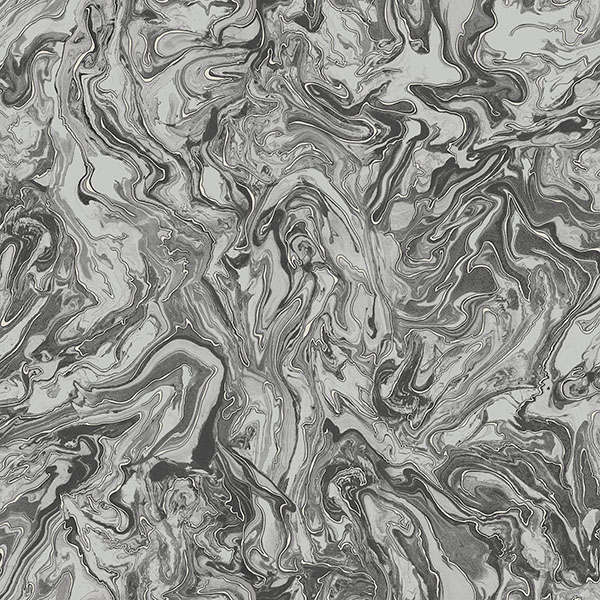 Osgood Charcoal Marbled Wallpaper