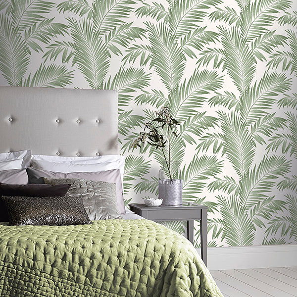Cecil Green Tropical Wallpaper