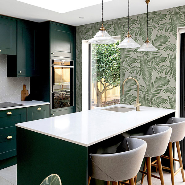 Cecil Green Tropical Wallpaper