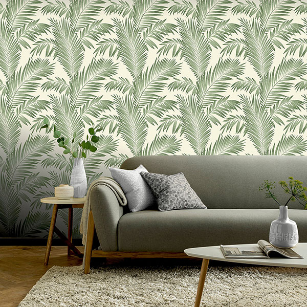 Cecil Green Tropical Wallpaper