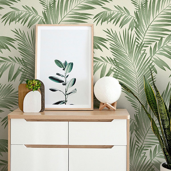 Cecil Green Tropical Wallpaper
