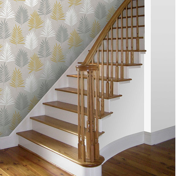 Willis Mustard Palm Frond Wallpaper