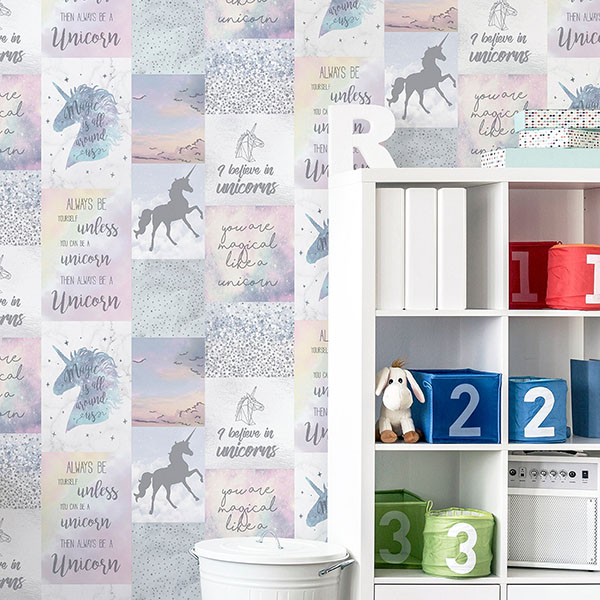 Amalthea Pastel Unicorn Wallpaper