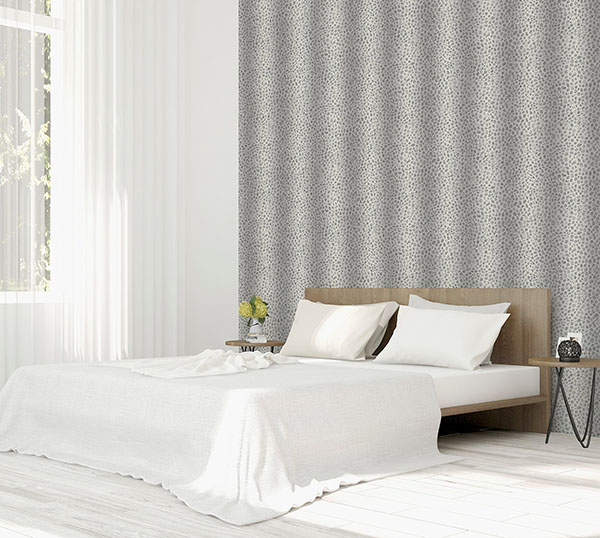 Dora Sterling Leopard Stripe Wallpaper