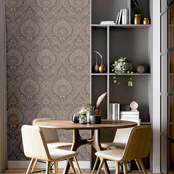 Berenice Rose Gold Luxe Wallpaper