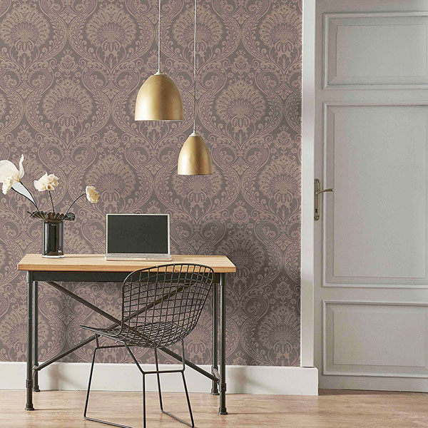 Berenice Rose Gold Luxe Wallpaper