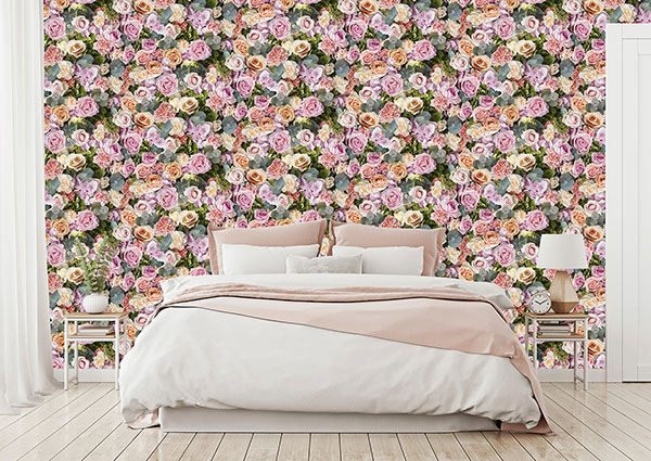 Deirdre Pink Floral Wallpaper