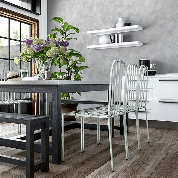 Victor Grey Plaster Wallpaper