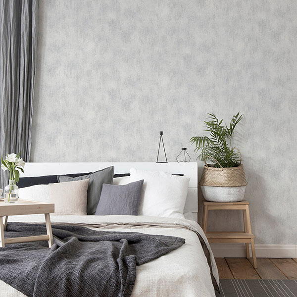 Victor Grey Plaster Wallpaper