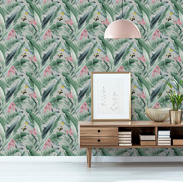 Miriam Grey Tropical Wallpaper