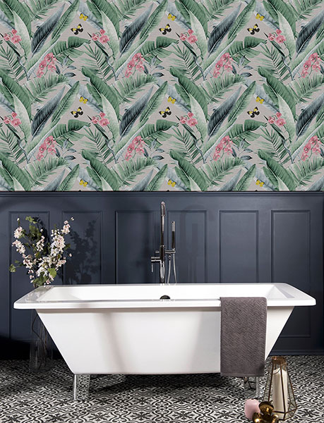 Miriam Grey Tropical Wallpaper