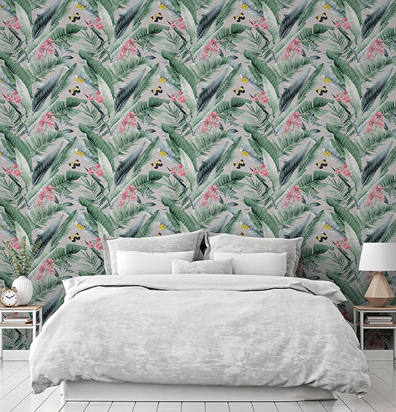 Miriam Grey Tropical Wallpaper
