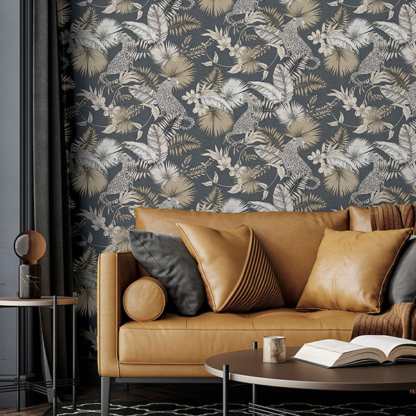 Maude Neutral Tropical Wallpaper