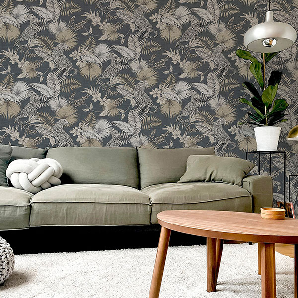 Maude Neutral Tropical Wallpaper