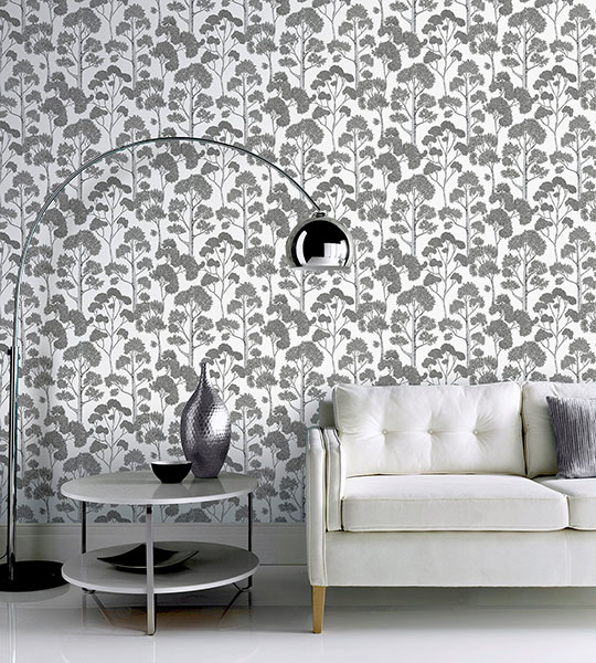 Blanche Silver Trees Wallpaper