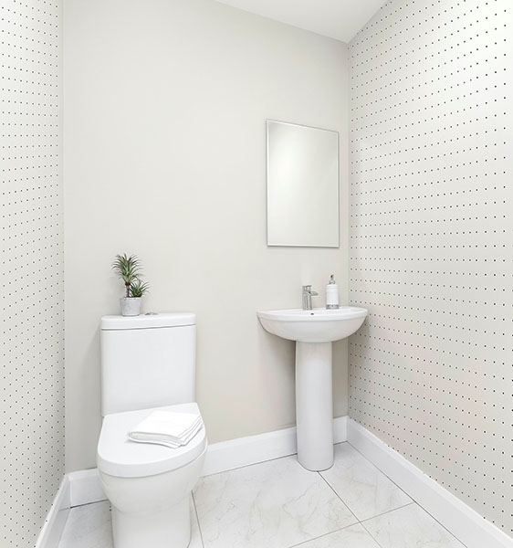 Terrence White Dotted Grid Wallpaper