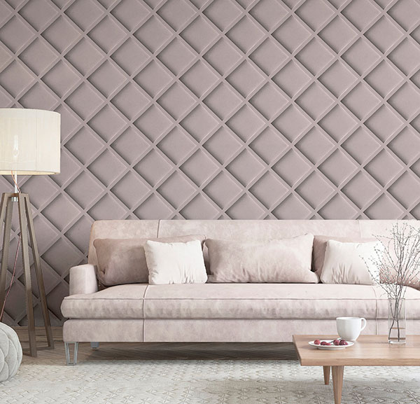 Enid Pink Wood Wallpaper