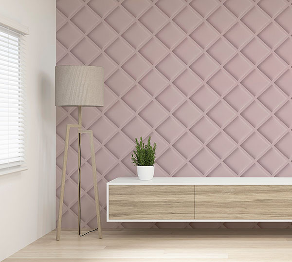Enid Pink Wood Wallpaper