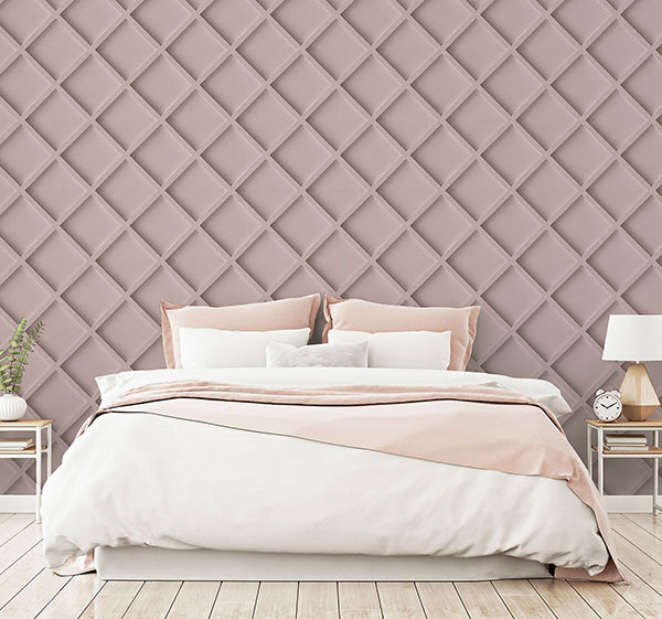 Enid Pink Wood Wallpaper