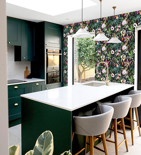 Lucretia Multicolor Tropical Wallpaper