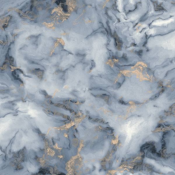 Merrick Navy Marble Wallpaper