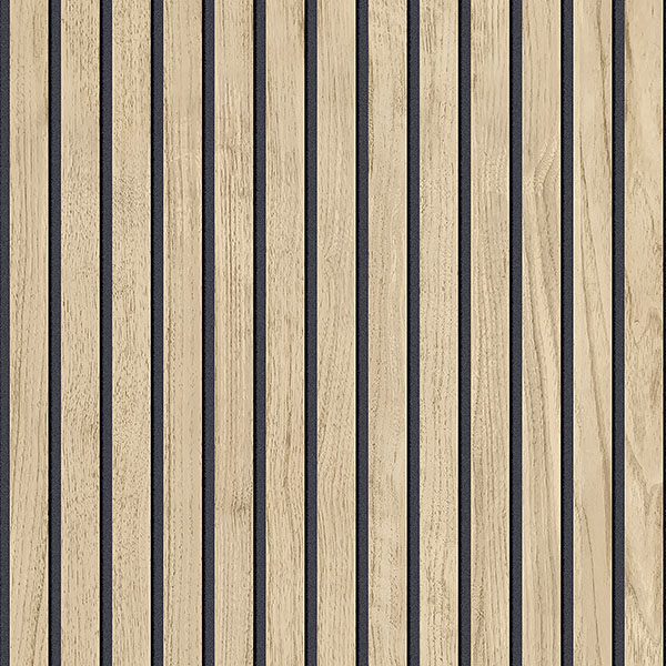 Panacea Light Brown Wood Wallpaper