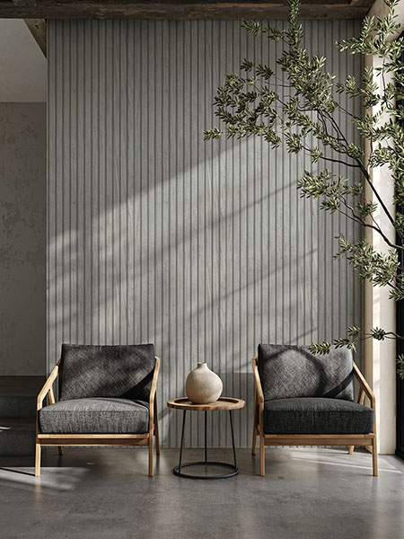 Panacea Grey Wood Wallpaper