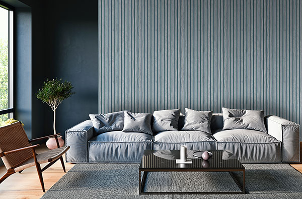 Panacea Blue Wood Wallpaper