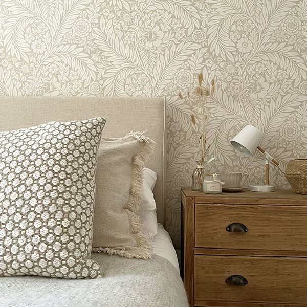 Florence Neutral Leaf Wallpaper