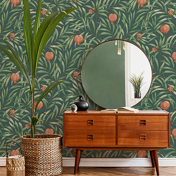 Elena Green Pomegranate Wallpaper