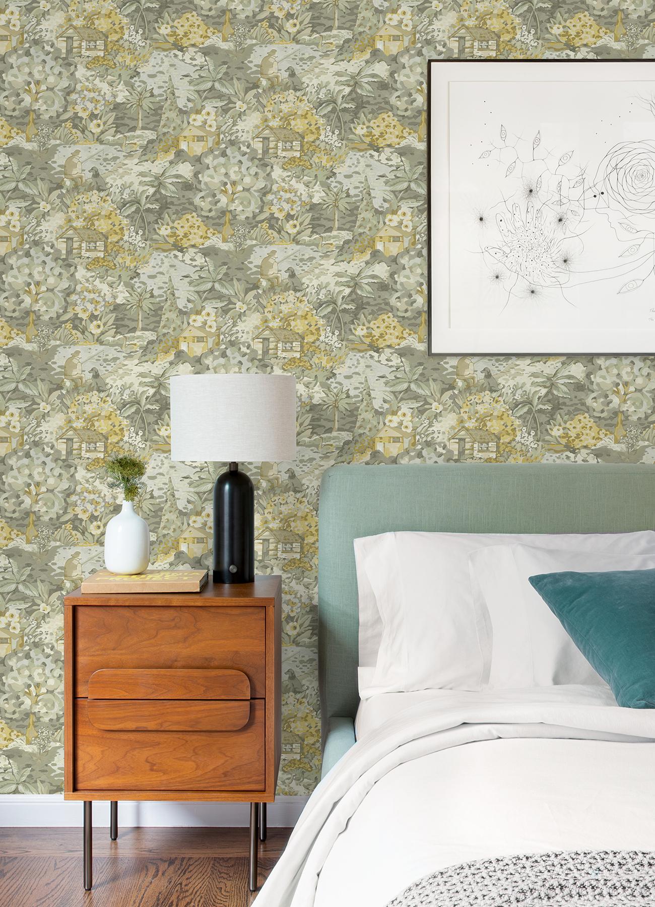 Caroline et Bettina Peel and Stick Wallpaper by NuWallpaper and Brewster