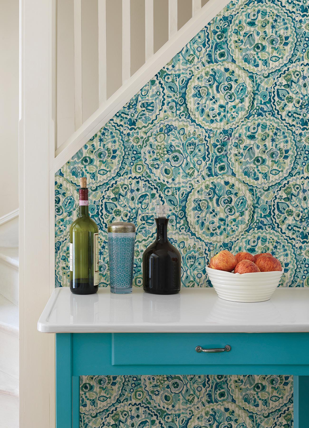 Caroline et Bettina Peel and Stick Wallpaper by NuWallpaper and Brewster