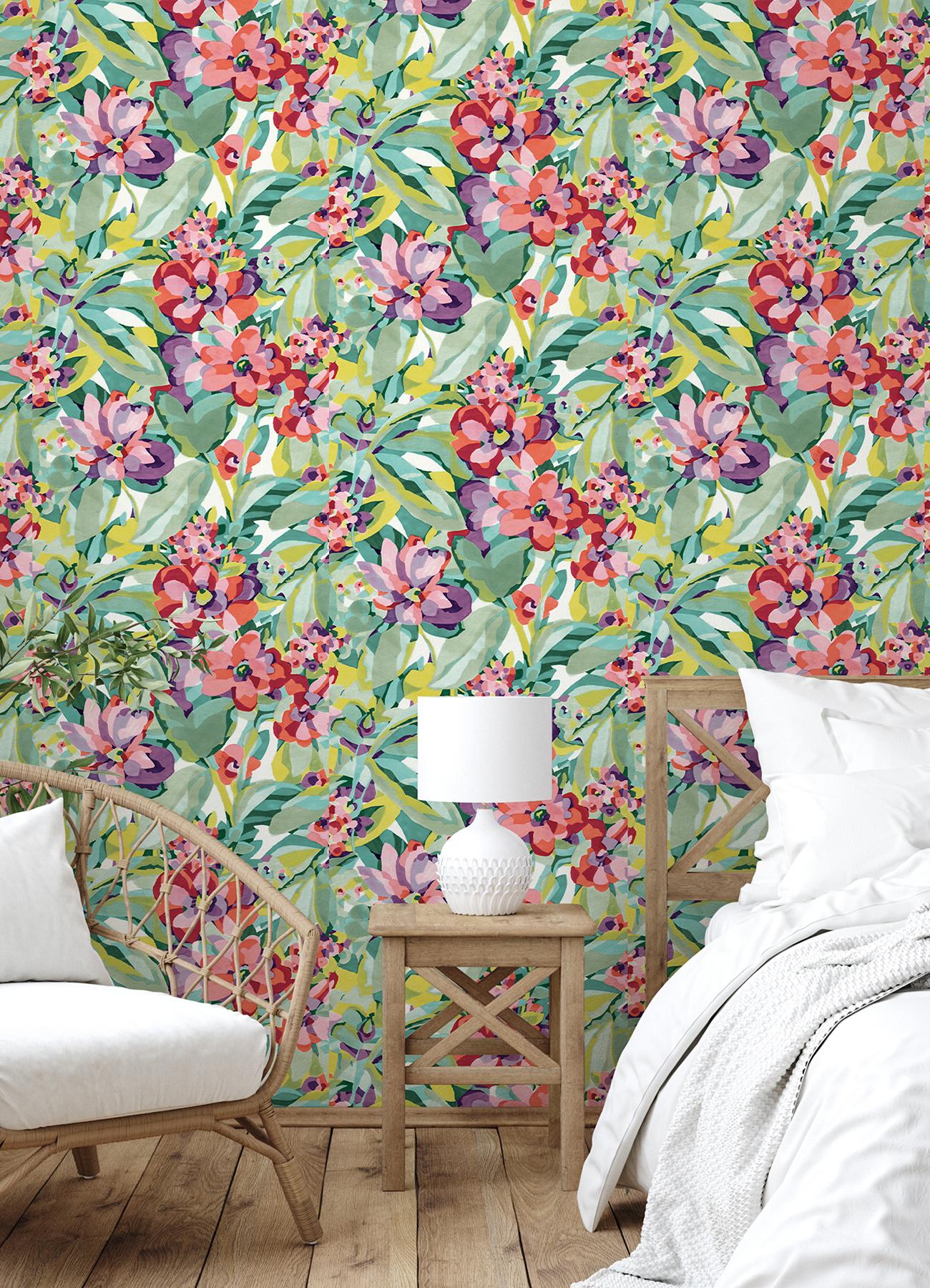 Caroline et Bettina Peel and Stick Wallpaper by NuWallpaper and Brewster