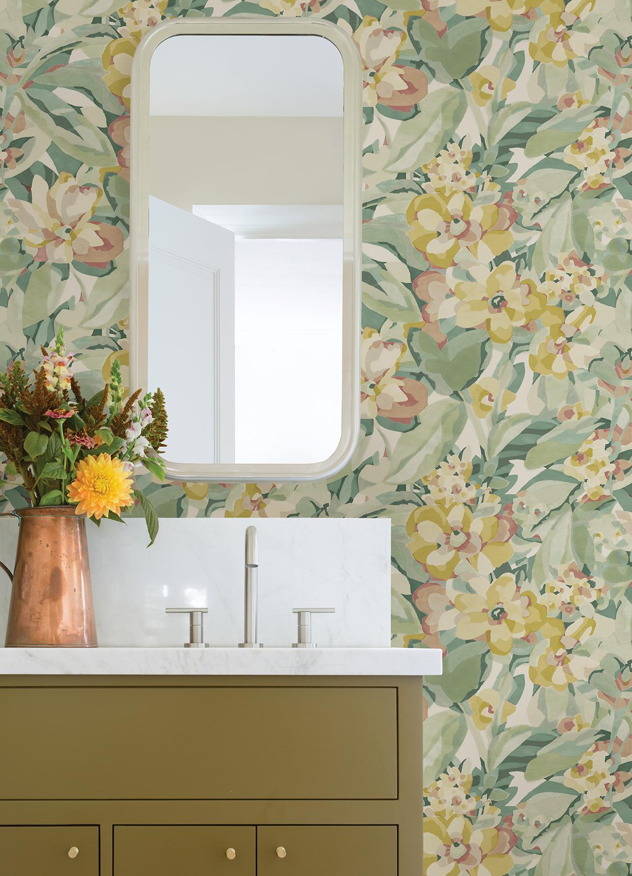 Caroline et Bettina Peel and Stick Wallpaper by NuWallpaper and Brewster