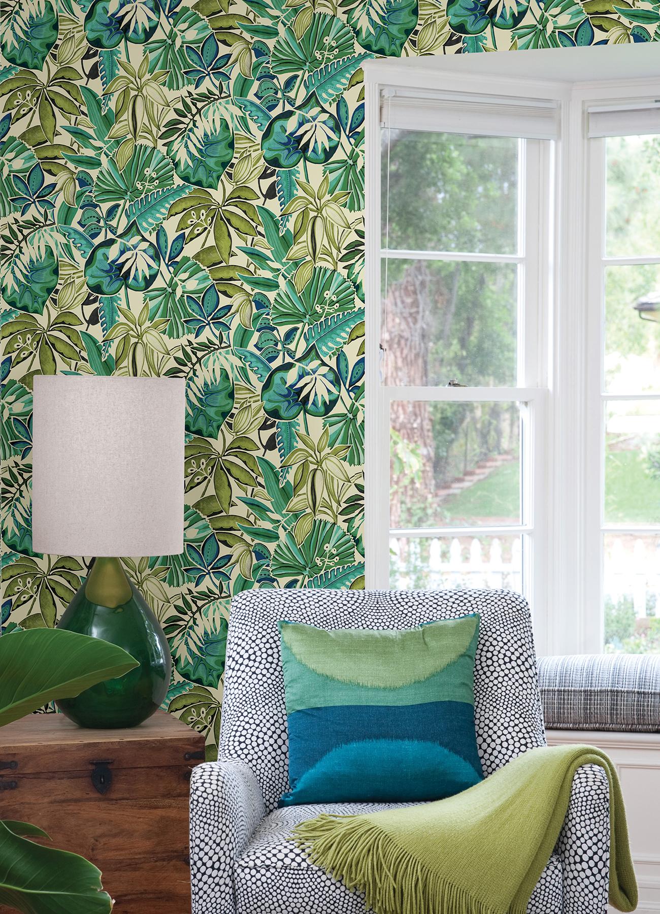 Caroline et Bettina Peel and Stick Wallpaper by NuWallpaper and Brewster
