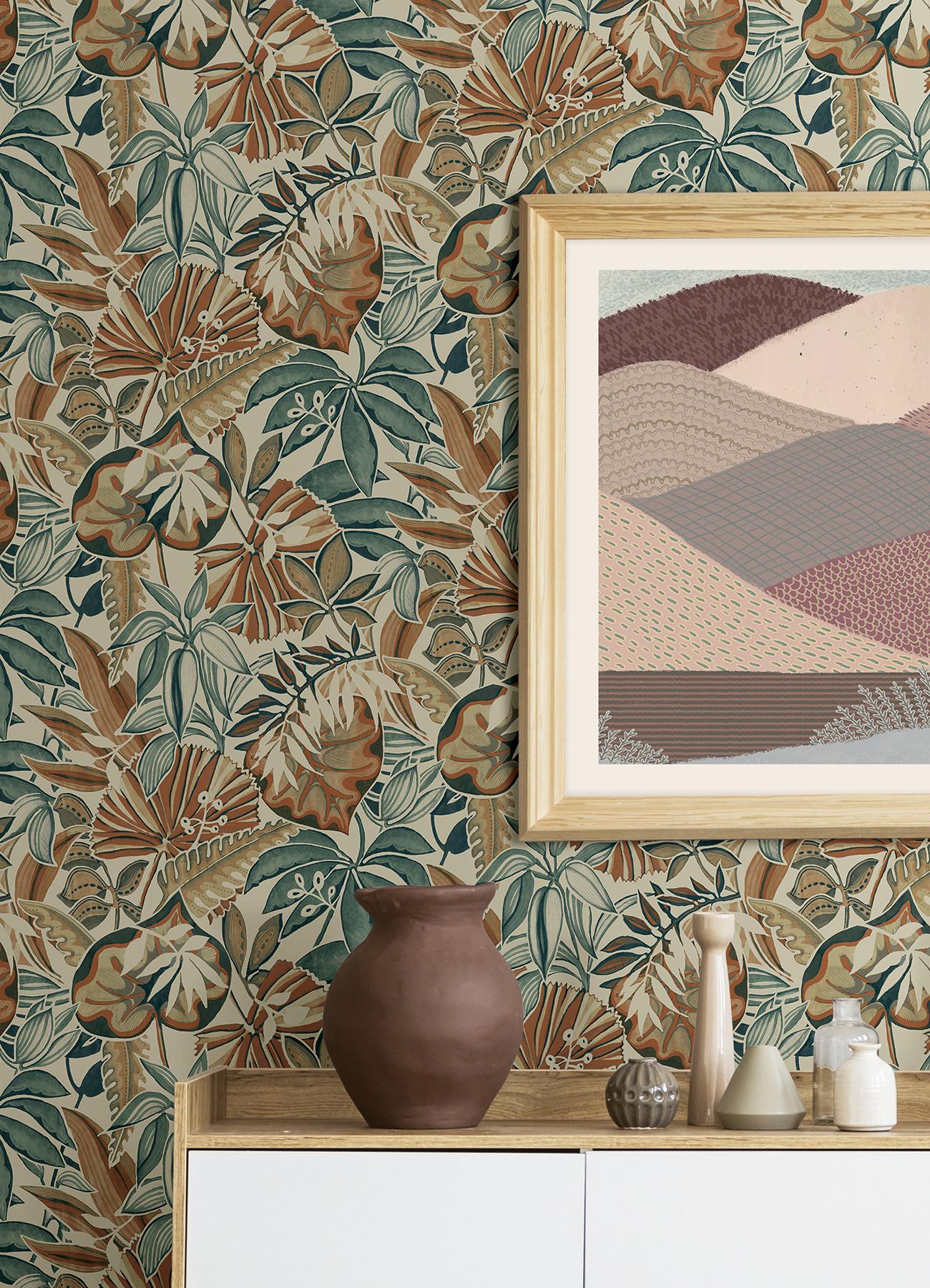 Caroline et Bettina Peel and Stick Wallpaper by NuWallpaper and Brewster